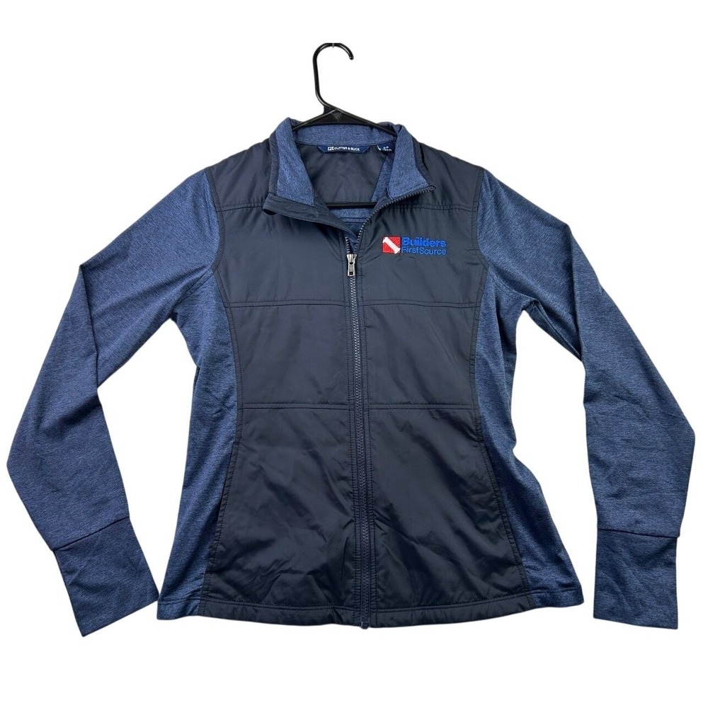Cutter & Buck Builders FirstSource Jacket Women's L Blue Full Zip Corporate Logo